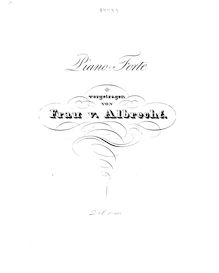 Partition , Frau v. Albrecht, Quatuor Concertant, Op.230, Concerto for 4 Pianos
