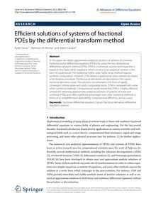 Efficient solutions of systems of fractional PDEs by the differential transform method