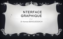 Interfaces Graphiques-3 (Composants Textuels)