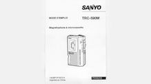 Notice Cassette Recorder Sanyo  TRC-590M