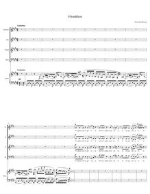 Partition complète, Il gondolieri, Quartettino, E Major, Rossini, Gioacchino