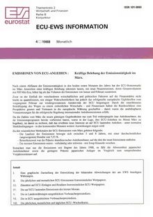 ECU-EWS INFORMATION. 4 1988 Monatlich