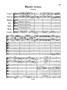 Partition complète, Christe eleison, G minor, Bach, Johann Sebastian