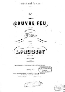 Partition complète, Le Couvre-feu, Prudent, Émile