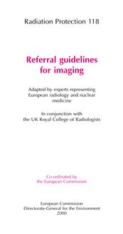 Referral criteria for imaging