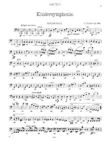 Partition violoncelle (en option), Kindersymphonie, Op.169, Toy-Symphony