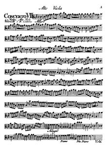 Partition altos (600dpi), 12 Concertos à cinque, Op.7, Concerti a cinque con violini, oboè, violetta, violoncello e basso continuo. opera settima.