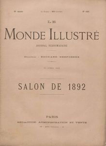 LE MONDE ILLUSTRE  N° 1831 du 30 avril 1892