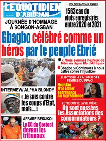 Le Quotidien d’Abidjan n°4087 - du lundi 21 mars 2022