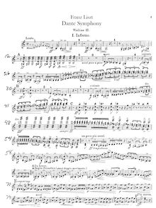 Partition violons II, Dante Symphony, Eine Symphonie zu Dante’s Divina Commedia / A Symphony to Dante’s Divine Comedy