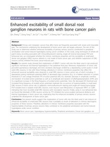 Enhanced excitability of small dorsal root ganglion neurons in rats with bone cancer pain
