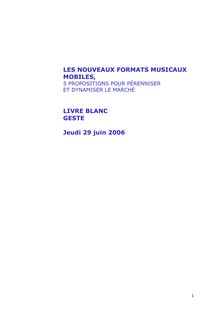 Livre Blanc Geste Musique Mobile 29-06-2006 V-finale1 