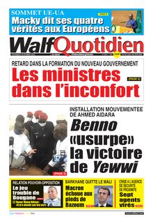 Walf Quotidien n°8971 - du vendredi 18 février 2022