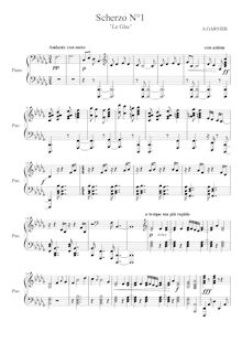 Partition complète, Scherzo No.1, Le Glas, B-flat minor, Garnier, Arthur