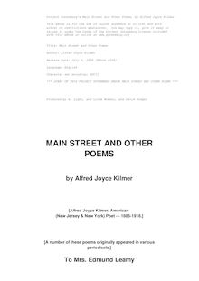 Main Street and Other Poems