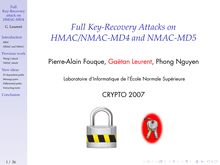 Full Key Recovery attack on HMAC MD4