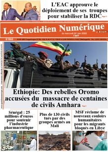 Le Quotidien Numérique d’Afrique n°1968 - du mercredi 22 juin 2022