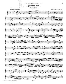 Partition cor (F), quatuor, No. 5, für 2 Cornette, cor (oder Althorn) und Tuba, Op. 38