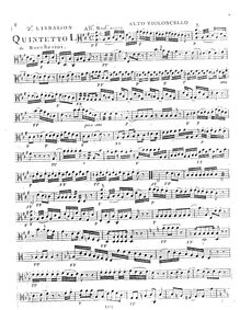 Partition Alto violoncelle (alternate pour violoncelle 1), 4 corde quintettes, G.355-358 (Op.45)