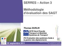 SERRES 2011 - Atelier Action 3 - Méthodologie d évaluation - T ...