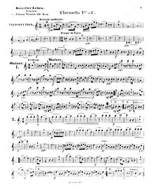 Partition clarinette 1 (en C), Künstlerleben, Op.316, Artist s Life