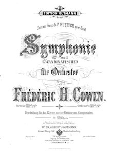 Partition complète, Symphony No.3, pour Scandinavian, Symphonie, C-moll, (Scandinavische) für Orchester