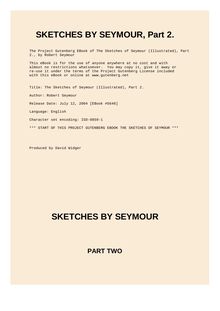 Sketches by Seymour — Volume 02