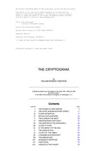 The Cryptogram - A Story of Northwest Canada