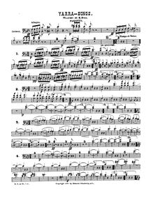 Partition bassons, Yarra chansons valses, F major, Bial, Rudolf