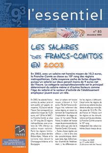 Les salaires des Francs-Comtois en 2003