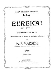 Partition de violon, Mecanisme nouveau, Marsick, Martin Pierre