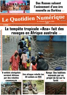 Le Quotidien Numérique d’Afrique n°1845 - du vendredi 28 janvier 2022