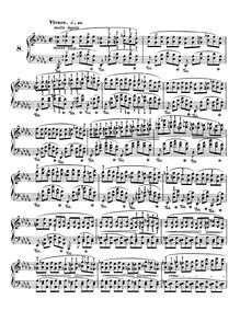 Partition Etude No.8, Etudes Op.25, Chopin, Frédéric