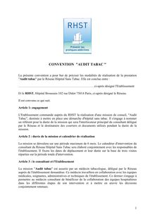 Convention audit tabac