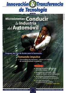 Innovación & Transferencia de Tecnología 4/99. Microsistemas: Conducir la Industria del Automóvil