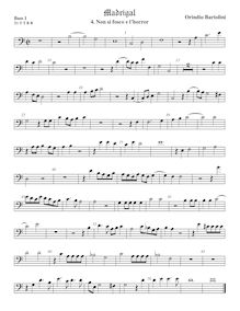 Partition viole de basse 1, basse clef, Madrigali a 5 voci, Libro 1