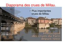 Le risque inondation Millau compilation d extraits de diaporamas Collège Marcel Aymard de Millau