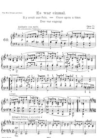 Partition complète, lyrique pièces, Op.71, Grieg, Edvard