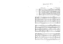 Partition complète, corde quatuor No.1, Op.44, G major, Stanford, Charles Villiers