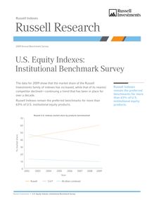 U.S. Equity Indexes: Institutional Benchmark Survey
