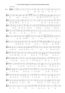 Partition ténor 1 , partie [C3 clef], Geistliche Chor-Music, Op.11