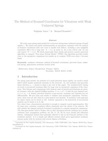 The Method of Strained Coordinates for Vibrations with Weak Unilateral Springs