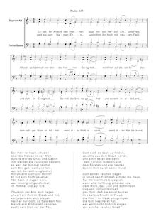 Partition Ps.113: Lobet, ihr Knecht, den Herren, SWV 211, Becker Psalter, Op.5