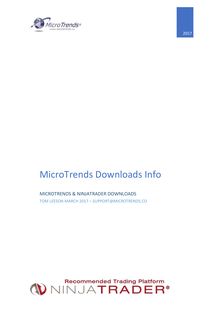 MicroTrends Ninja Trader Indicators Strategies Downloads Info 2017