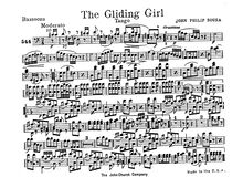 Partition basson, pour Giliding Girl, Sousa, John Philip