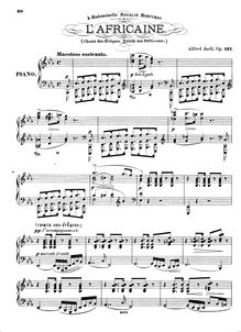 Partition complète, Choeur des Évêques from Meyerbeer s  L Africaine , Op.127