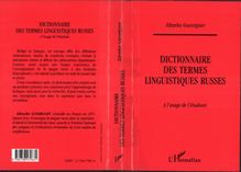 DICTIONNAIRE DE TERMES LINGUISTIQUES RUSSES