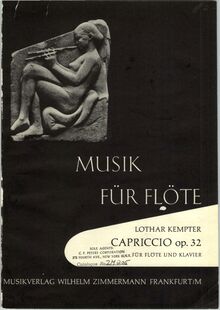 Partition couverture couleur, Capriccio, B minor, Kempter, Lothar