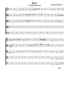 Partition , Musica letta suum - original keyComplete score (Tr A T T B), Motets