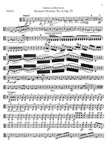 Partition altos, Leonora Overture No. 2, C major, Beethoven, Ludwig van